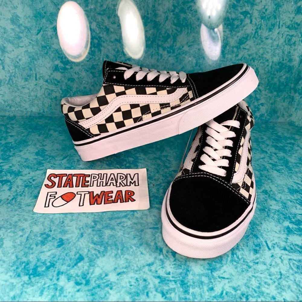 Vans Old Skool 'Checker' Low Top Skate Shoes